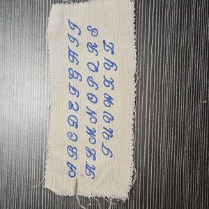 Handmade machine embroidery patch